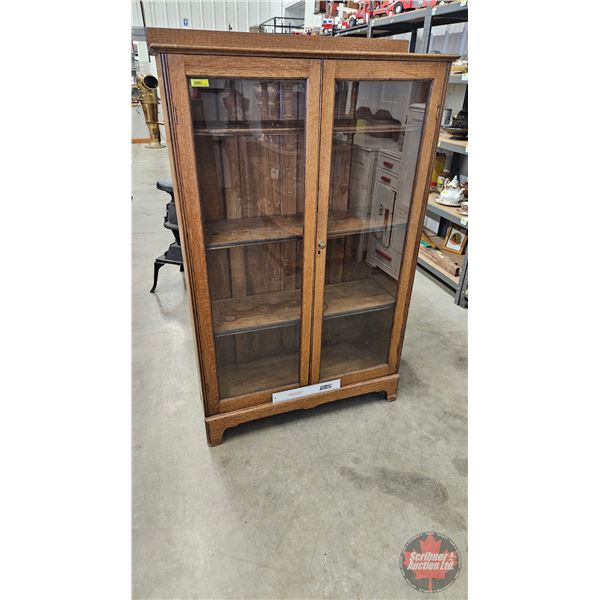 Oak Glassdoor Book Case