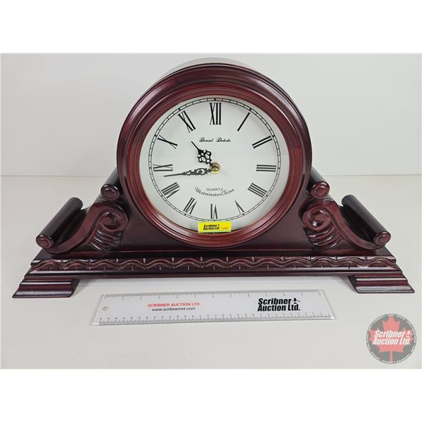 Daniel Dakota Westminster Chime Mantle Clock  (Batt Op) (Works)