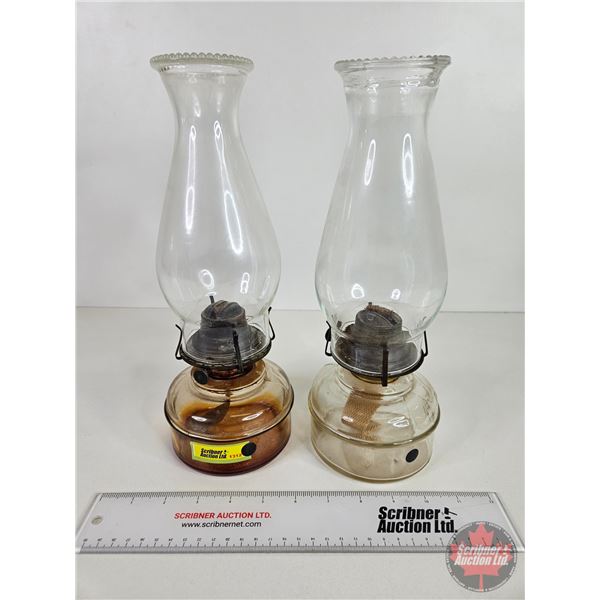 Insert Coal Oil Lamps (2) : Glass Font