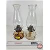 Image 1 : Insert Coal Oil Lamps (2) : Glass Font