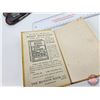 Image 12 : Vintage Desk Collectibles including : - Ink Well - Dish - Pen & Quill  - Spectacles - Opera Glasses
