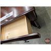 Image 3 : Vintage Wooden Writing Desk w/Barrel Front Drawer