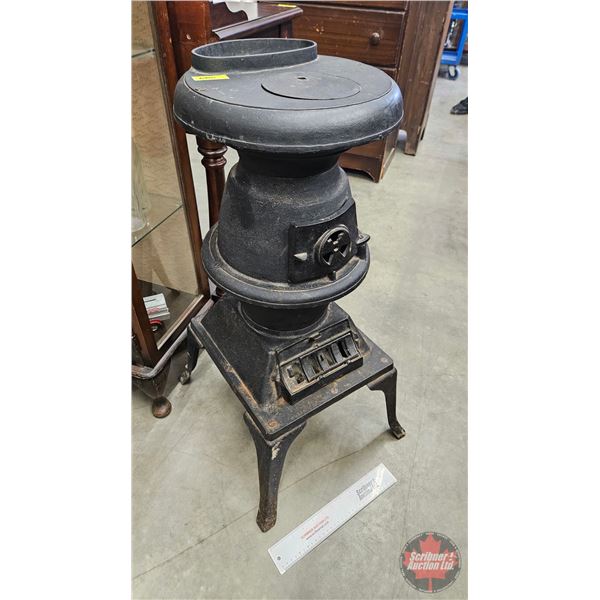 Cast Iron Pot Bellied Parlor Stove
