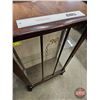 Image 2 : Vintage Queen Anne Style Curio Cabinet (Glass Door & Sides)