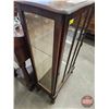 Image 3 : Vintage Queen Anne Style Curio Cabinet (Glass Door & Sides)