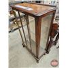 Image 4 : Vintage Queen Anne Style Curio Cabinet (Glass Door & Sides)