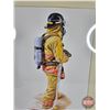 Image 2 : Limited Edition Framed Print : "Code Red Alarm" by Yvette Moore (Signed) (#278/911)