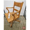Image 5 : Oak Rolling Desk Chair : H.Krug Kitchener, ON