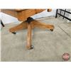 Image 6 : Oak Rolling Desk Chair : H.Krug Kitchener, ON
