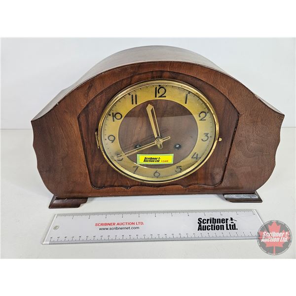 8 Day Mantle Clock (No Key ~ Works)