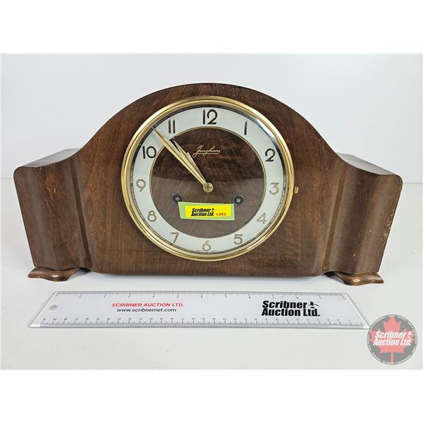 Junghams Mantle Clock (No Key ~ Works)