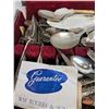 Image 3 : Variety of Silverplated Cutlery w/Wooden Box