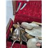 Image 5 : Variety of Silverplated Cutlery w/Wooden Box