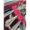 Image 7 : Variety of Silverplated Cutlery w/Wooden Box