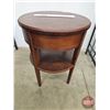 Image 4 : Circular Accent Table w/Drawer