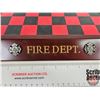 Image 2 : Fire House Checkers Set : Bradford Exchange (Limited Edition #A1589)