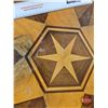 Image 6 : Hexagonal Art Deco Side Table w/Inlaid Wood Design