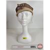 Image 1 : Vintage Ladies Pillbox Hat/Fascinator : c/w Display Head (Display Head 18"H)
