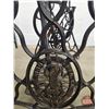 Image 11 : Singer Sewing Machine Treadle Base Table : Very Old Base ~ Note the Skirt Guard (Custom Made with Te