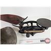 Image 3 : Counter Top Scale : BURROW STEWART & MILNE : No. 1 Model : 10 Pound (Cast Iron Base) (Heavy) (Basins