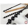 Image 2 : T-Handle Auger Bits (3) + Brace & Bit  (Longest T-Handle Measures: 21"L)