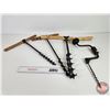 Image 6 : T-Handle Auger Bits (3) + Brace & Bit  (Longest T-Handle Measures: 21"L)
