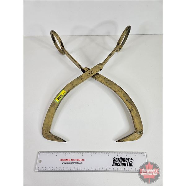 Antique Ice Tongs (20"L)