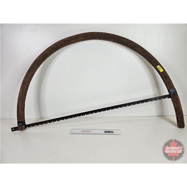 Antique Bow Saw (43" x 24")