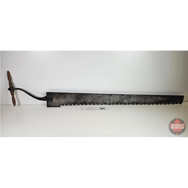 Vintage T-Handle Ice Saw (75-1/2"L)