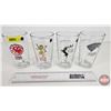 Image 1 : Game of Thrones Tumblers (4) Targaryen; Lannister; Baratheon; Stark (Each 5-3/4"H)