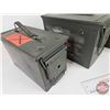 Image 2 : Metal Military Ammo Boxes (3)