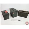 Image 4 : Metal Military Ammo Boxes (3)