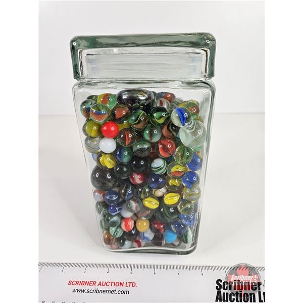 Glass Jar of Marbles