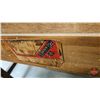 Image 8 : Vintage Jacobean-Style Sideboard/Buffet w/Glass Top & Trestle Base