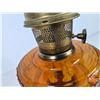 Image 5 : Coal Oil Lamp : Aladdin Amber Glass Lincoln Drape Model 23