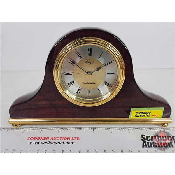 Circa Westminster Mantle Clock (Batt Op) (Works - Needs New Battery)