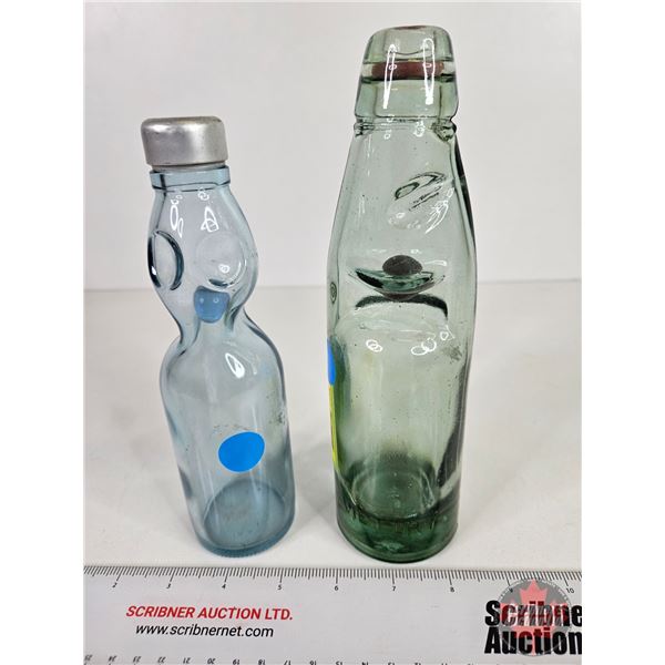 Codd-Neck Marble Bottles (2)