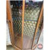 Image 4 : Lighted Art Deco Cocktail Cabinet w/Spinning Bottle Server & Martini Mirror Pattern