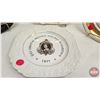 Image 5 : Royalty Collector Plates (3) :  - QE2 1959 - Charles & Diana 1981 - QE2 1953