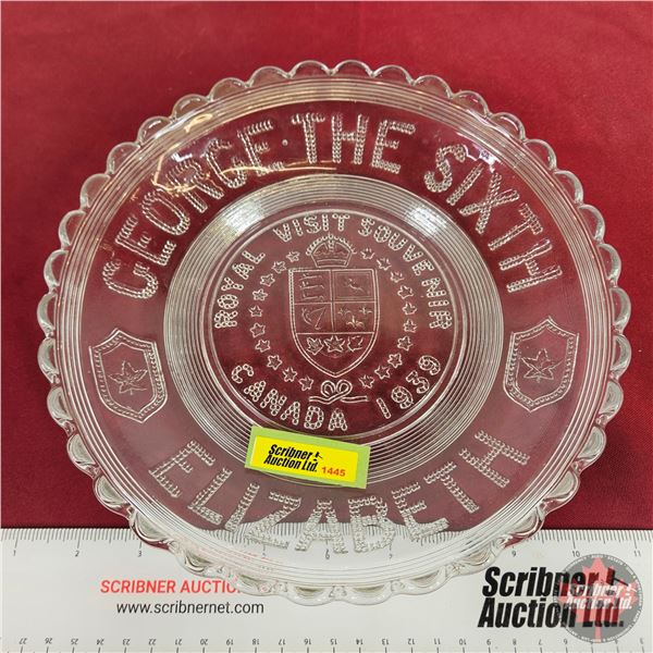 Royalty Collector Dish : George the Sixth Royal Visit 1939 Canada
