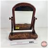 Image 1 : Gentleman's Wooden Countertop Shaving Mirror