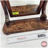 Image 2 : Gentleman's Wooden Countertop Shaving Mirror