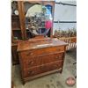 Image 2 : Art Deco Octagon Mirror Dresser (3 Drawer)