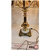 Image 8 : Vintage Electric Brass & Glass Lamps (3)