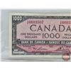 Image 2 : Canada $1000 Bill 1954 : Lawson/Bouey #AK0603507 (See Pics for Varieties, Conditions, Serial Numbers