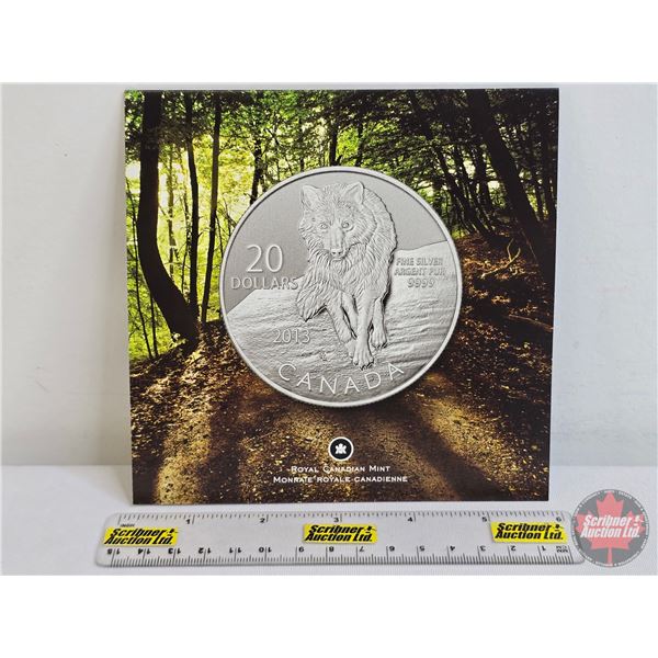 RCM Canada 2013 $20 Fine Silver : Wolf (Fine Silver 99.99%) (GST Exempt)
