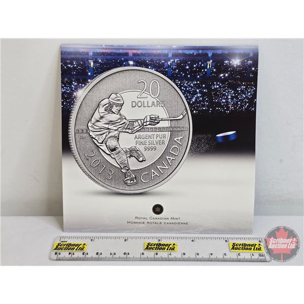 RCM Canada 2013 $20 Fine Silver : Hockey (Fine Silver 99.99%) (GST Exempt)