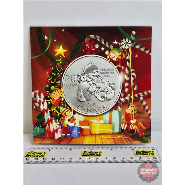 RCM Canada 2013 $20 Fine Silver : Santa (Fine Silver 99.99%) (GST Exempt)