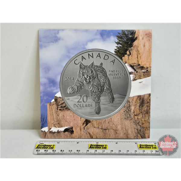 RCM Canada 2014 $20 Fine Silver Coin : Bobcat (Fine Silver 99.99%) (GST Exempt)