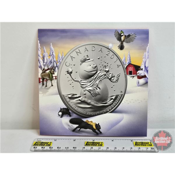 RCM Canada 2014 $20 Fine Silver : Snowman (Fine Silver 99.99%) (GST Exempt)